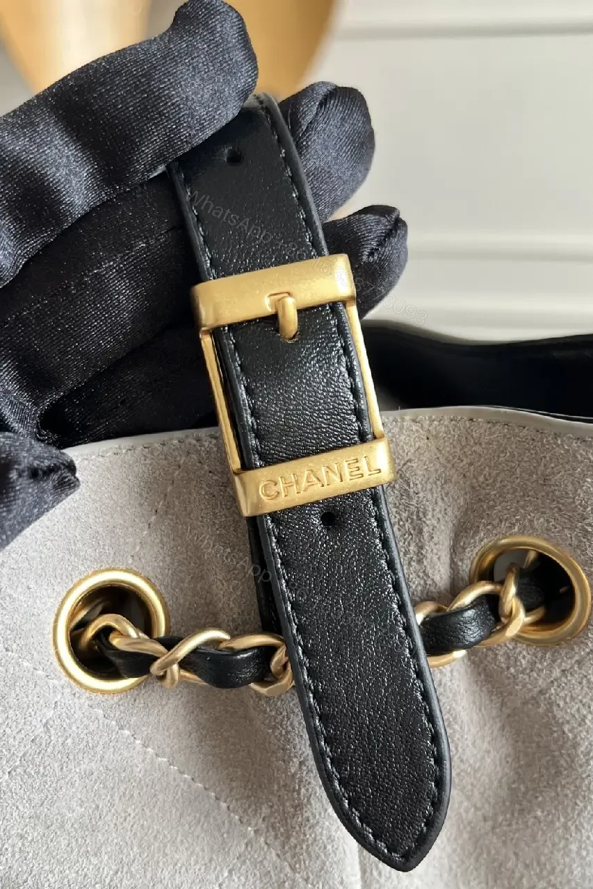 View 8 of Taupe & Black Quilted Tote: Luxury Two-Tone Everyday Bag