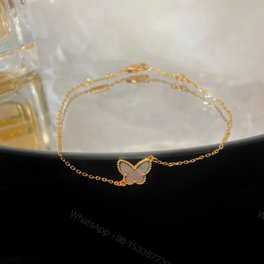 View 2 of 高仿首飾VanCleef&Arpels*RP9VB00蝴蝶貝母玫瑰金手鏈