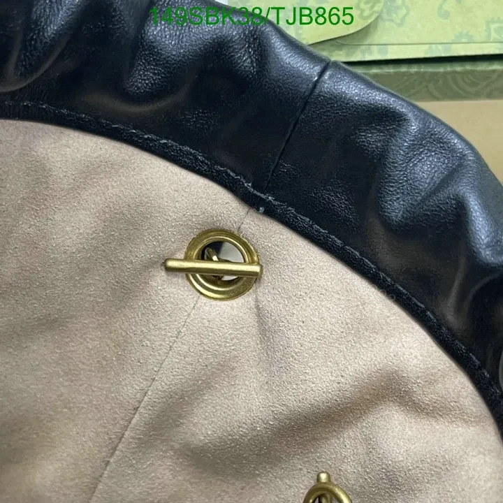 View 10 of Gucci Red Matelassé Leather Mini Bucket Bag 575163