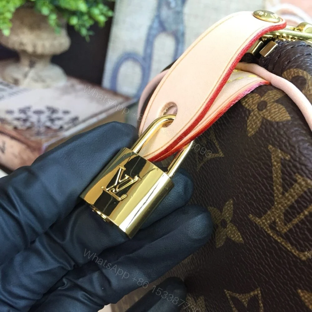 View 7 of Louis Vuitton Speedy Bandoulière 35 Monogram Canvas Brown 35Cm M41111
