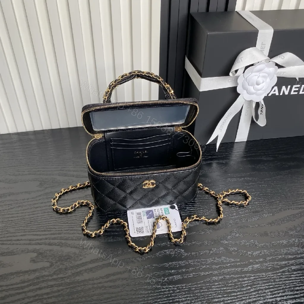 View 3 of Gold-Chain Quilted Mini Flap Bag: Luxe Evening Crossbody