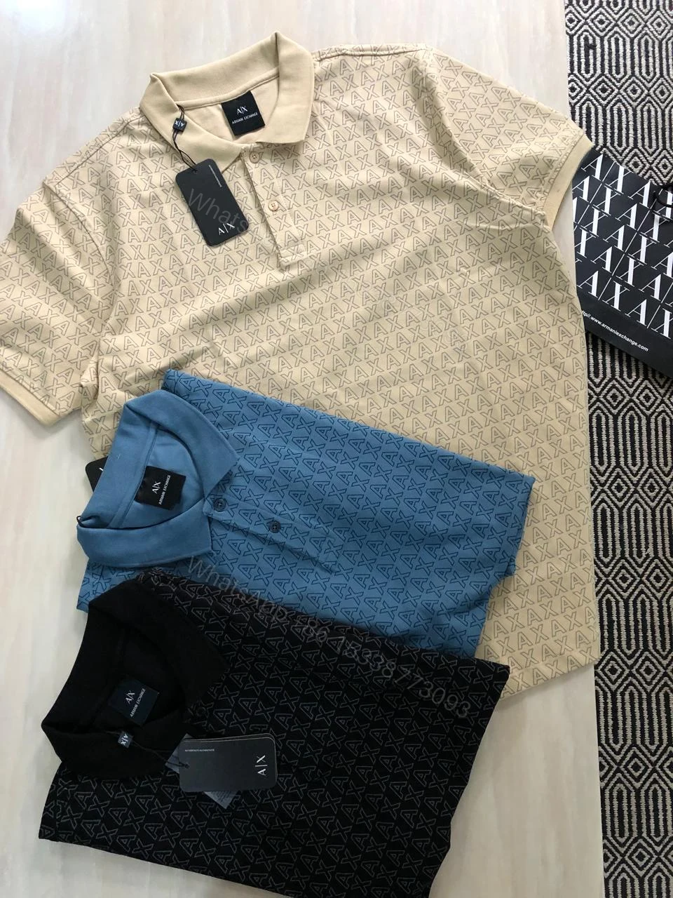 View 10 of First Copy Armani Very Premium Cotton Lycra Polos – Imported Luxury Comfort for Men