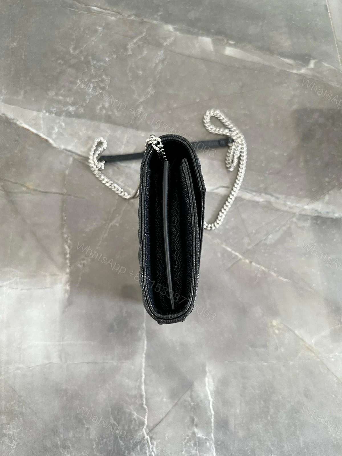 View 5 of YSL Woc black with sliver hardware