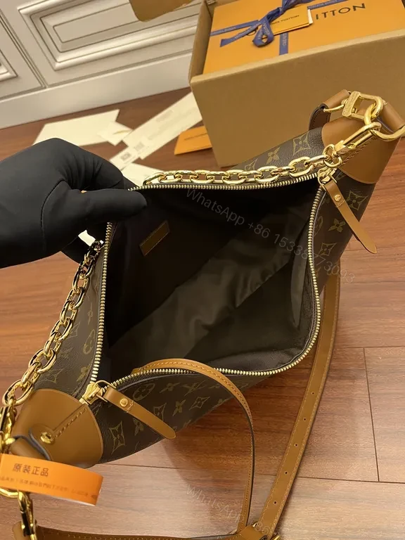 View 7 of Chic Monogram Crescent Bag â€” Luxury, Versatile, LV-Inspired Accessory