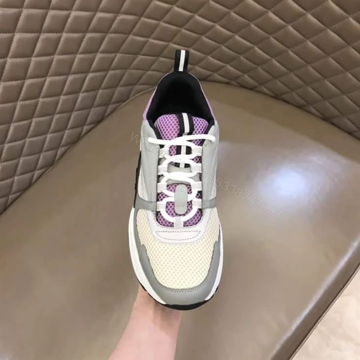View 4 of B22 SNEAKER TECHNICAL MESH WITH AND CALFSKIN – CD95