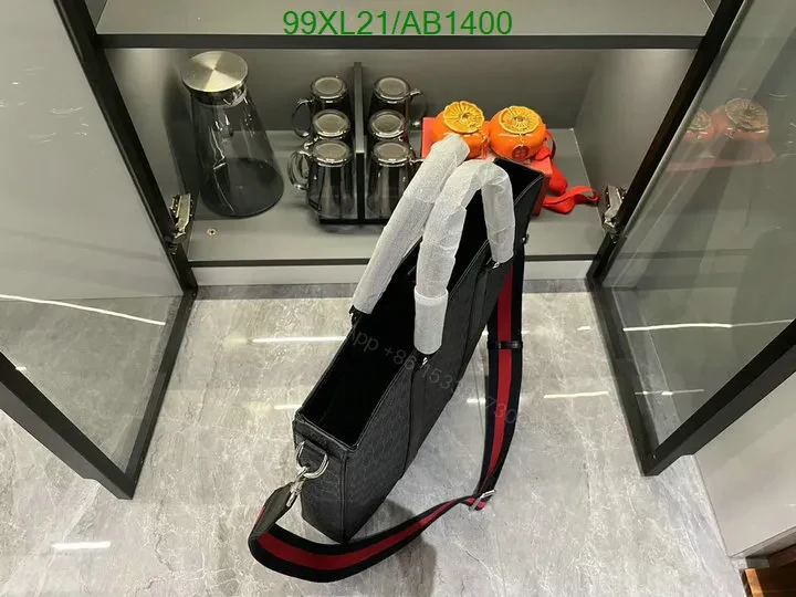 View 7 of Gucci Medium GG Tote Bag in Black Leather NQP987