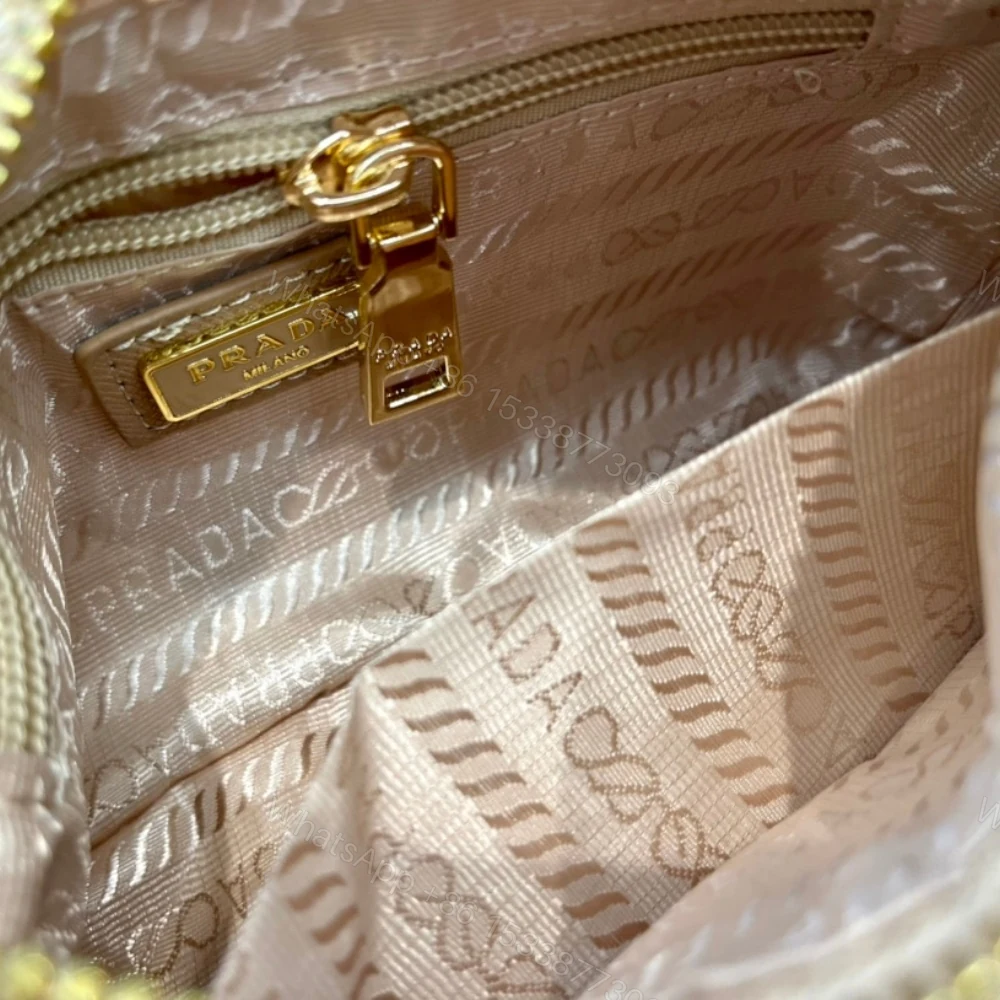 View 6 of Prada Re-Edition 2005 Raffia Bag Tan