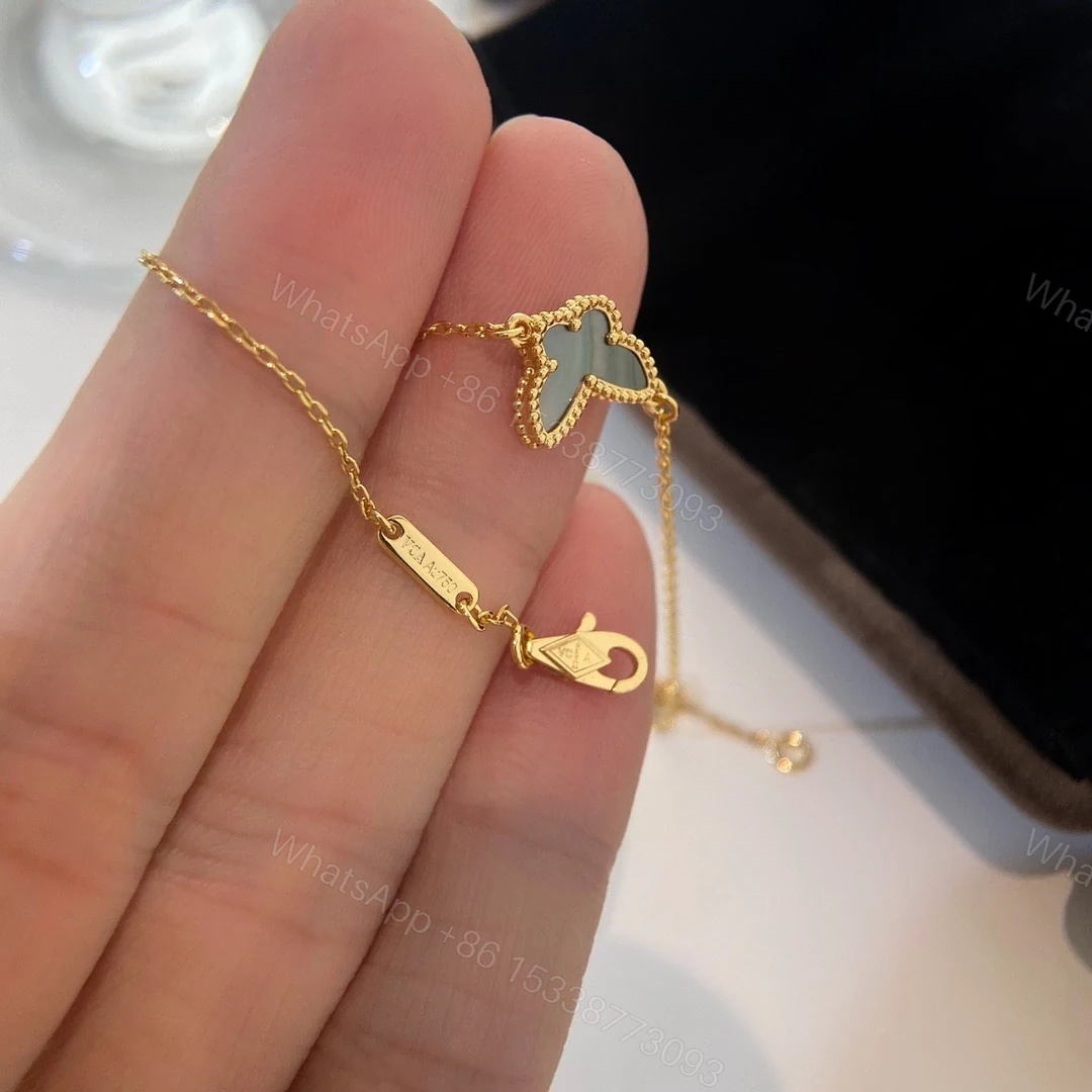 View 7 of 高仿首飾VanCleef&Arpels*RP9VB00蝴蝶貝母玫瑰金手鏈