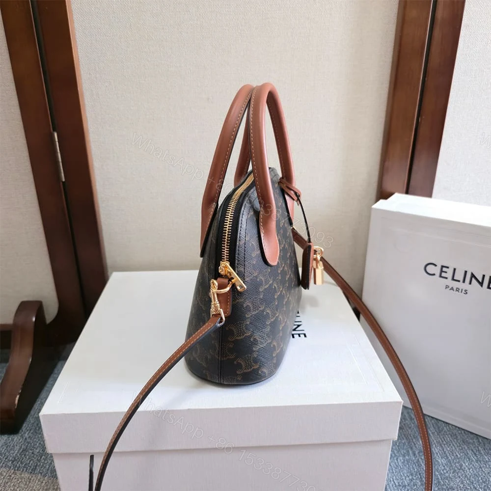 View 3 of Celine TEEN HONORINE BAG IN Triomphe Canvas and Calfskin