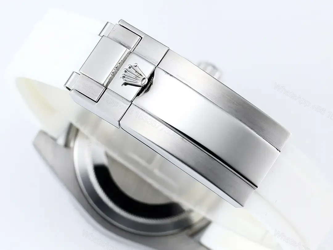 View 8 of Rolex Blaken Tiffany Submariner replica 40MM Stunning White Rubber Strap Edition RG-BLAKEN-SUB-TIFFANY-WHITE-RUBBER