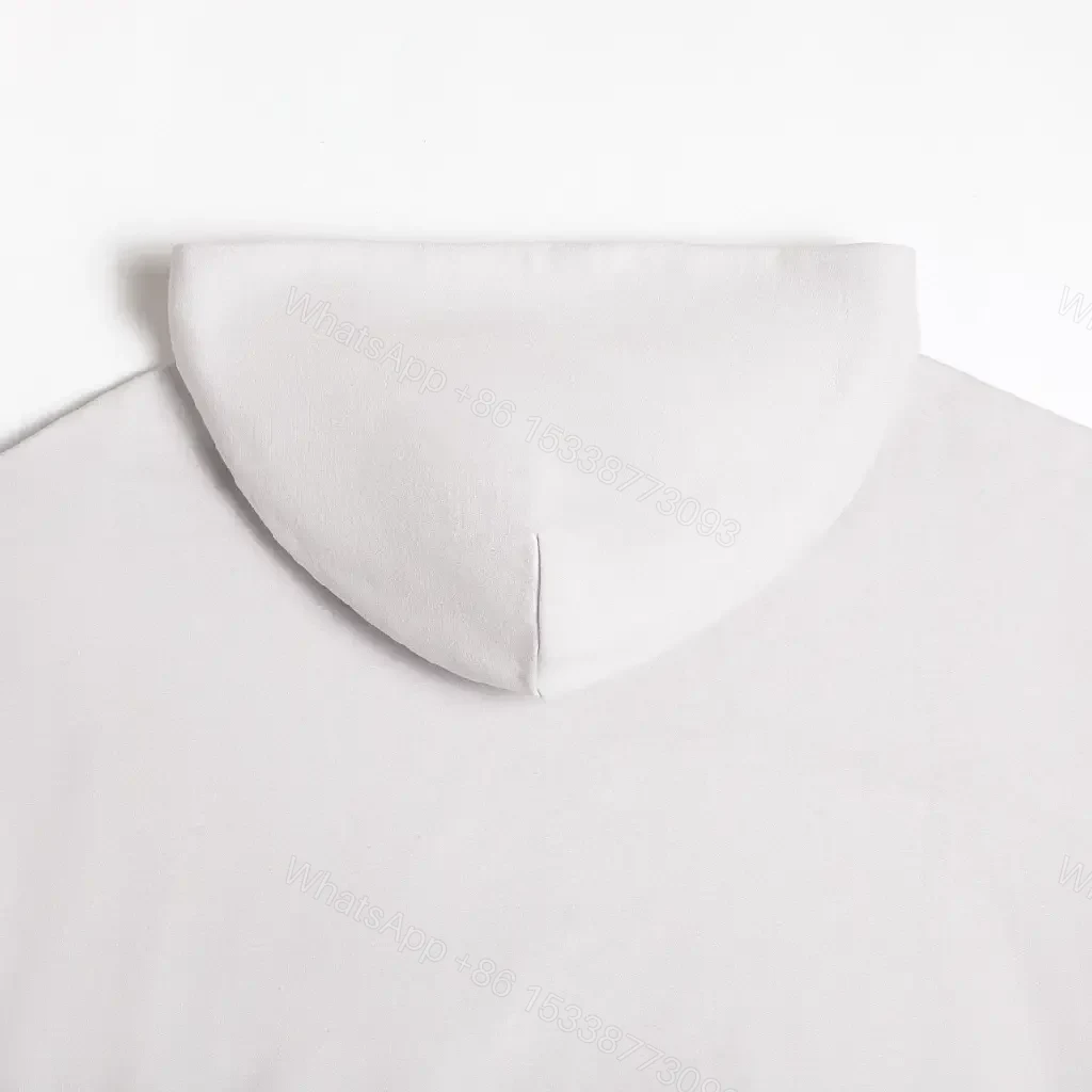 View 4 of Minimalist White Hoodie: Premium Graphic, Casual Luxe Comfort