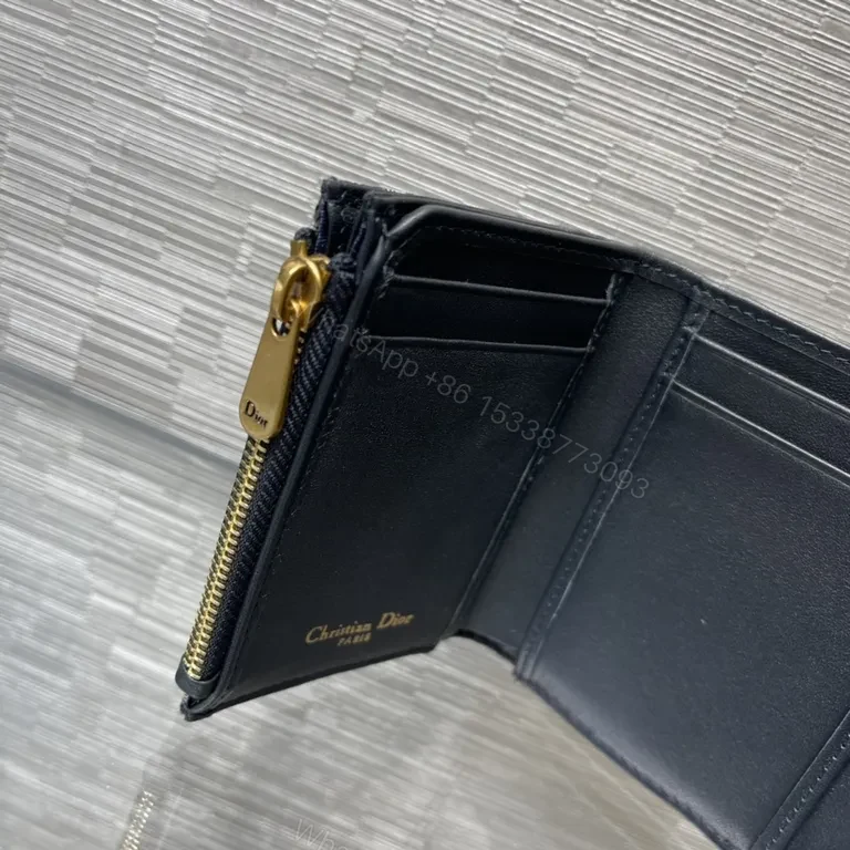 View 2 of Chic Monogram Wallet: Dior-Inspired, Compact Luxury