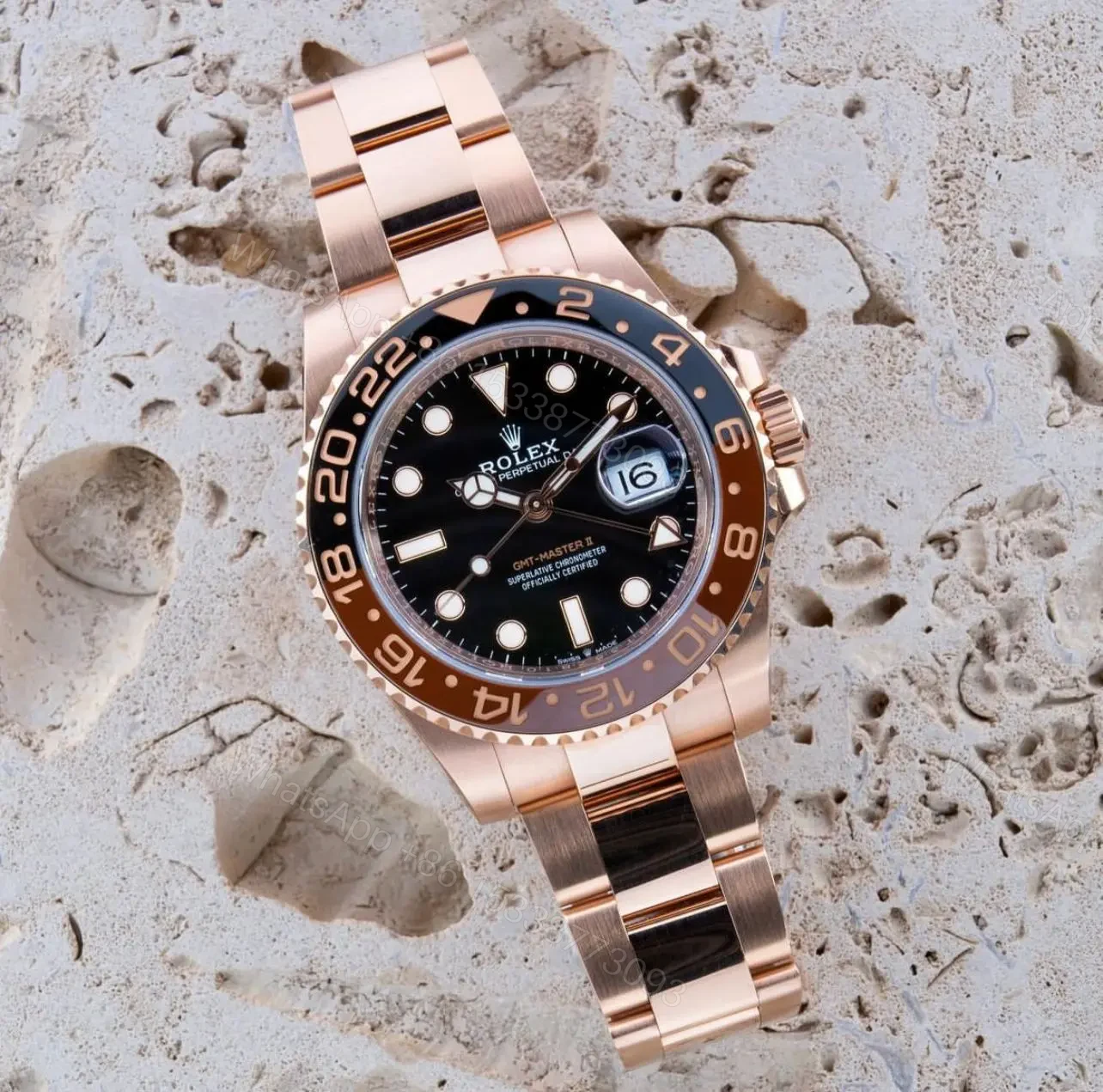 Rolex GMT II Beetroot For Men 7AA Watch — view 1