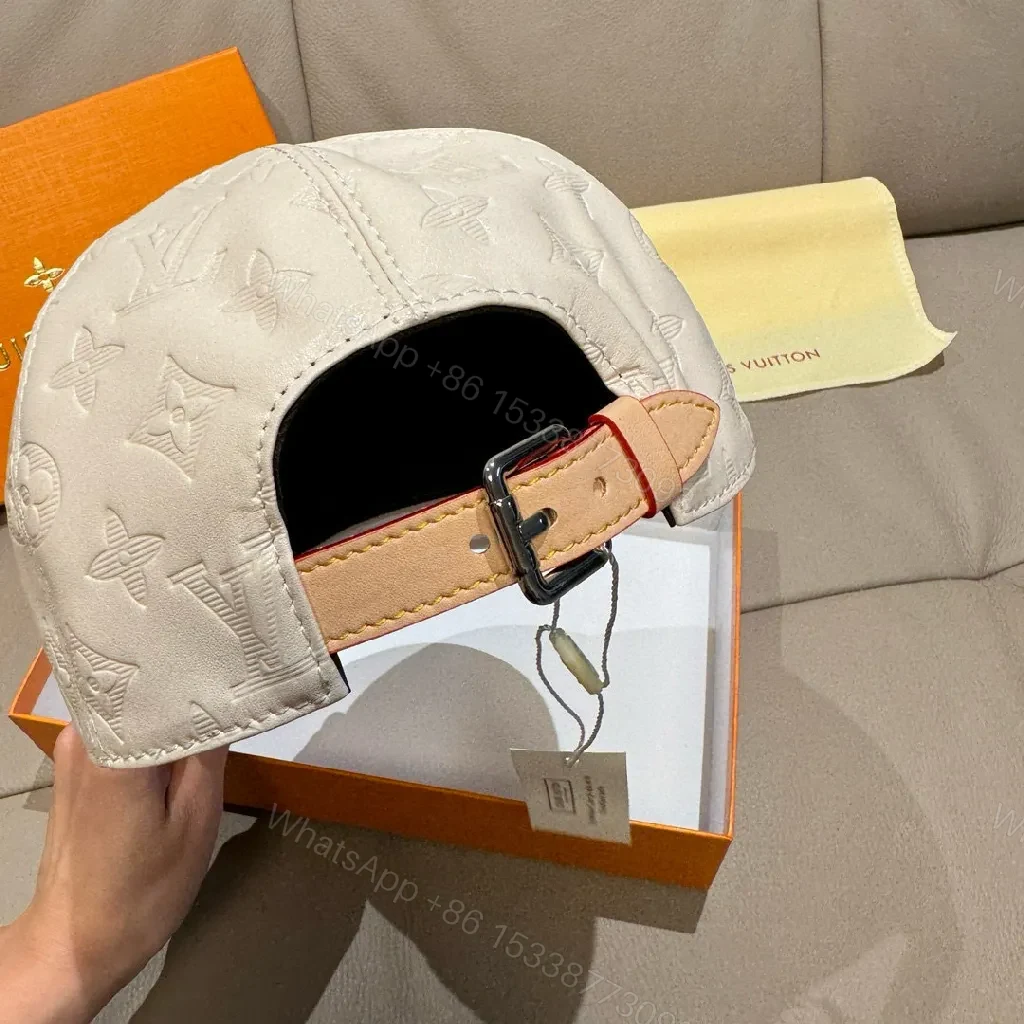 View 2 of Patterned Monogram Cap: Elevated Detail, Subtle Luxury Cap