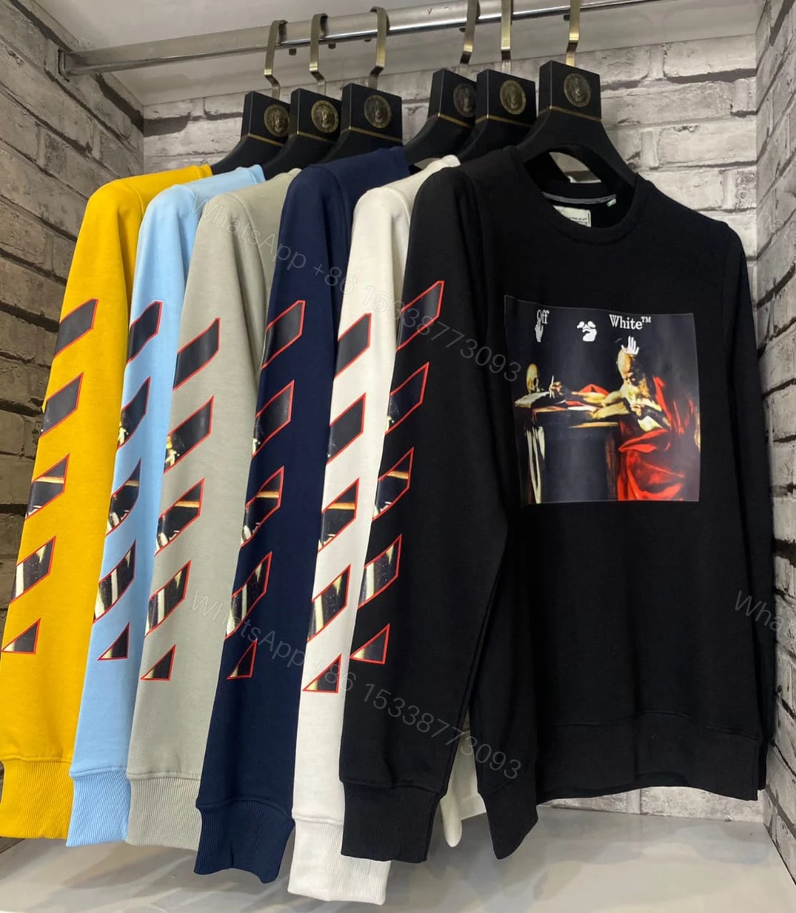 View 4 of First Copy Off-White Very Premium Sweatshirts