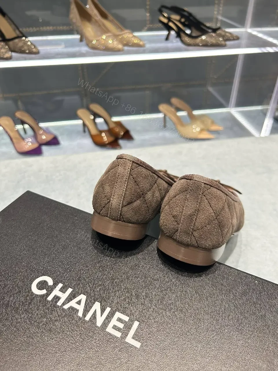 View 9 of Textured Suede Ballet Flats – Subtle Luxury Everyday Comfort