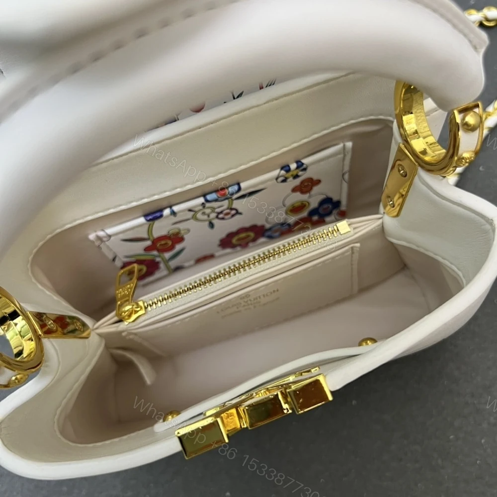 View 7 of Louis Vuitton X Murakami Capucines East West Mini White 21Cm M13246