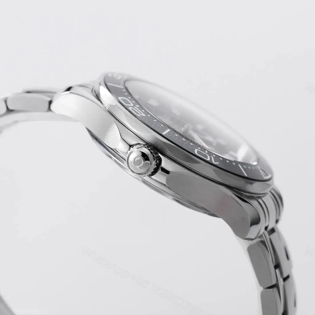 View 6 of Omega Seamaster 300M Replica Watch Stainless Steel Black Dial 42MM Custom 8800 Movement