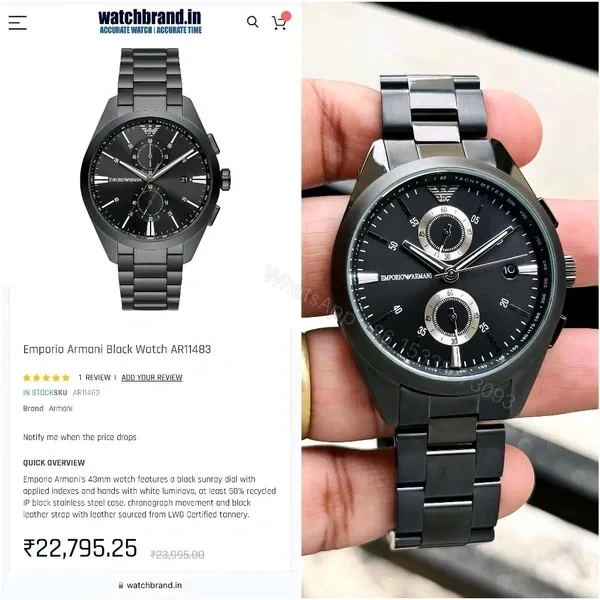 View 2 of EMPORIO ARMANI SLIM 7AA PREMIUM BLACK