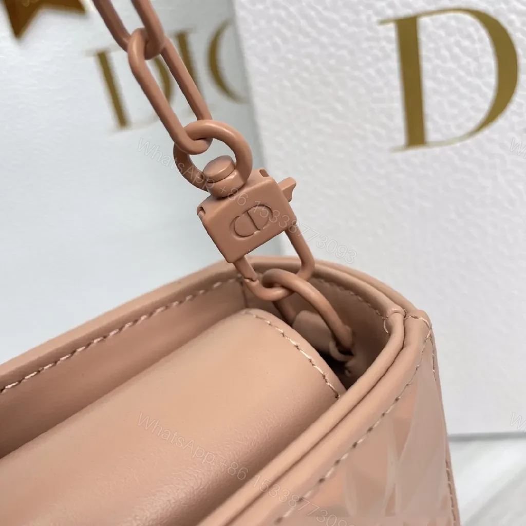 View 5 of Textured Pink Quilted Mini Bag: Elegant Everyday Luxury