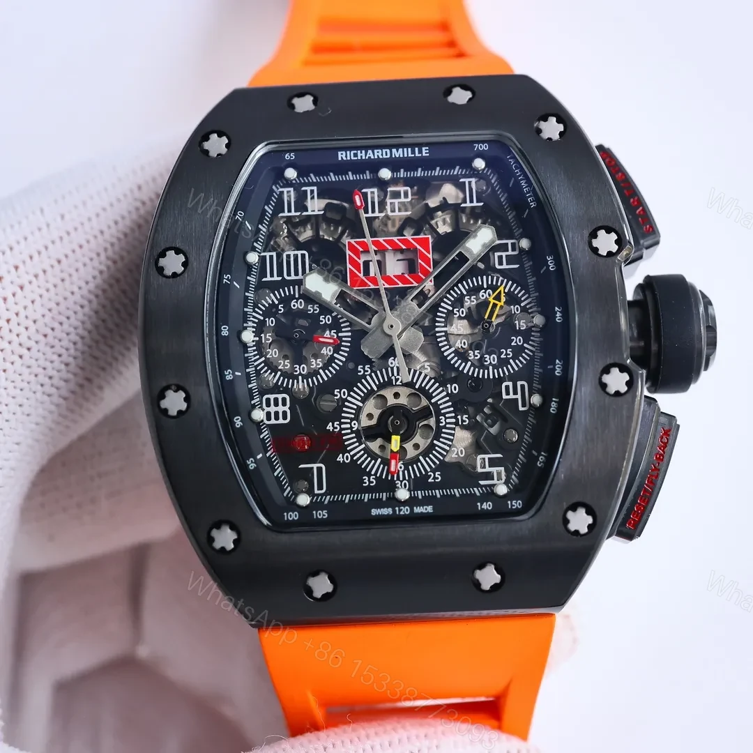 View 2 of Richard Mille RM011 Black & Orange Watch