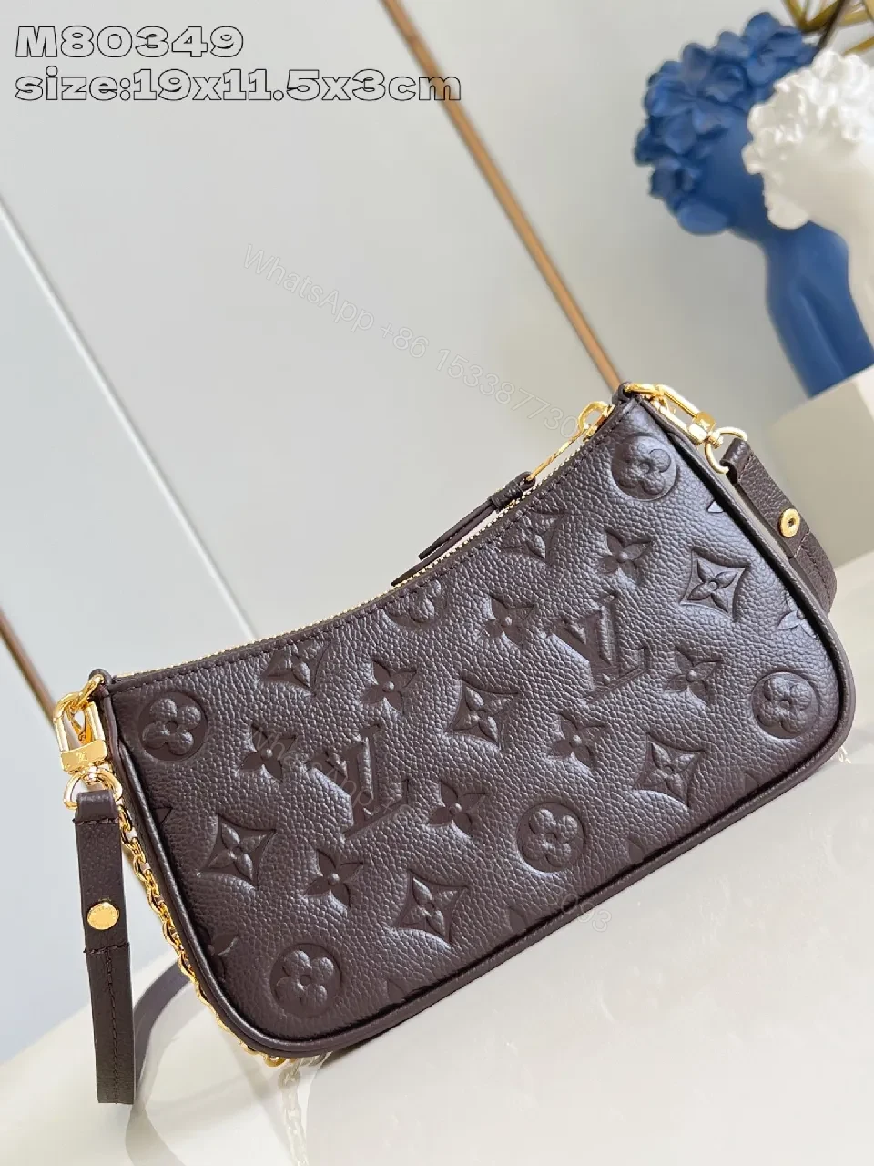View 2 of Lux Embossed Monogram Crossbody: Everyday Opulence Bag