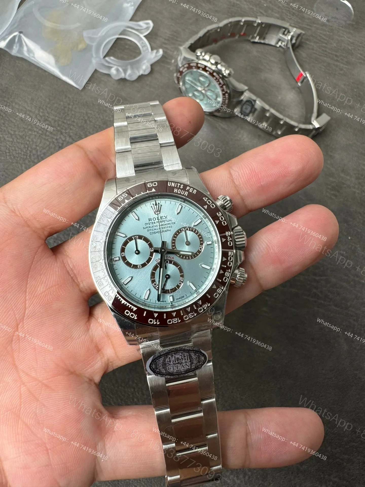 View 2 of Rolex Super Clone Daytona Ice Blue M126506-0001 4131 Movement