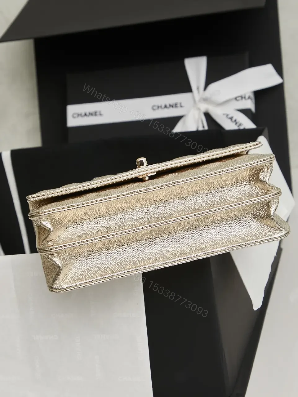 View 3 of Metallic Quilted Mini Bag: Lux Texture, Everyday Versatility