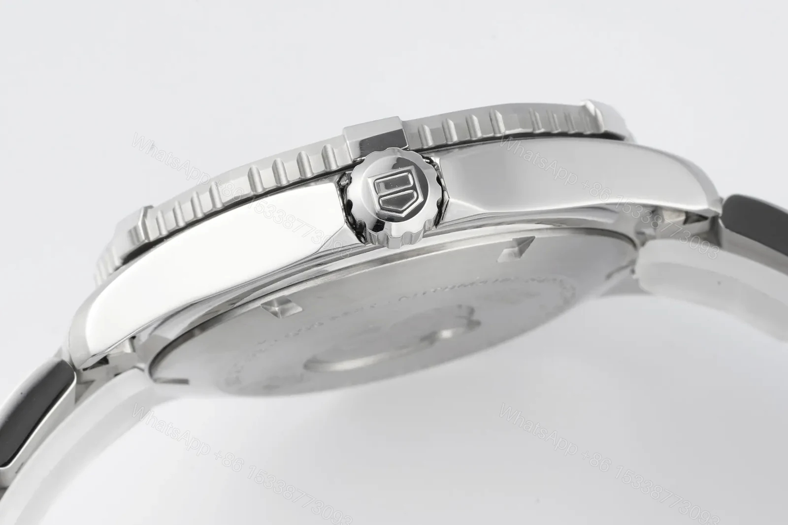 View 7 of TAG Heuer Super Series Automatic Watch – Blue Dial, Stainless Steel Bracelet, Diver Style