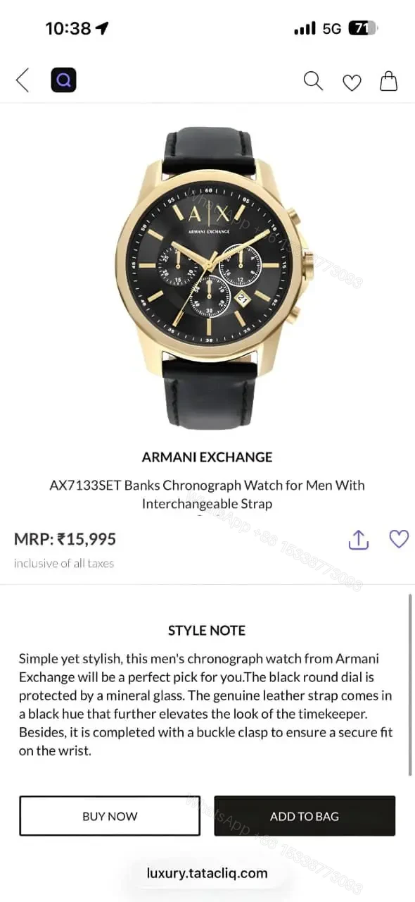 View 2 of Armani Exchange Modern Chronograph