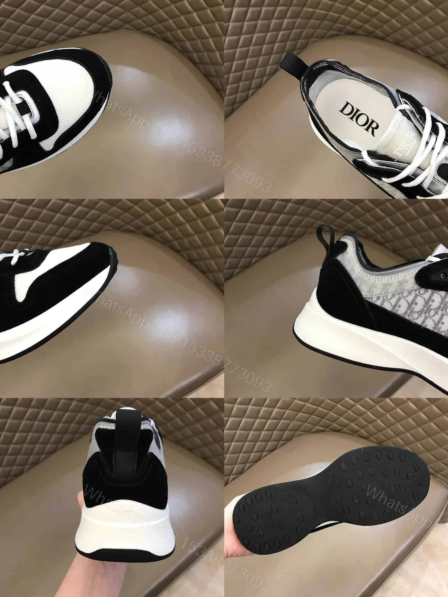 View 10 of DIOR B25 OBLIQUE BLACK SUEDE RUNNER – CD37