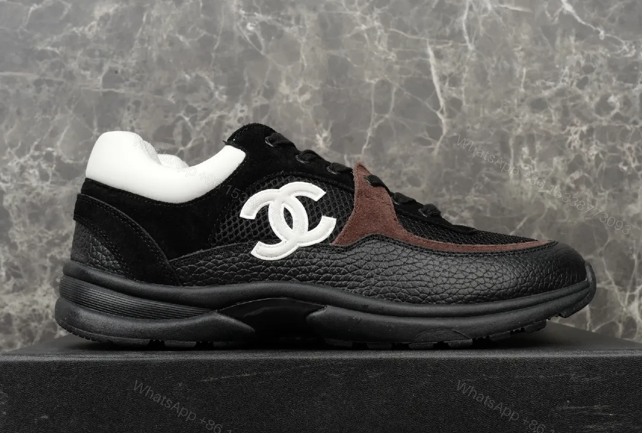 View 6 of Black Leather Luxury Sneakers with Suede Trim, City-Smart Style, High-End Comfort