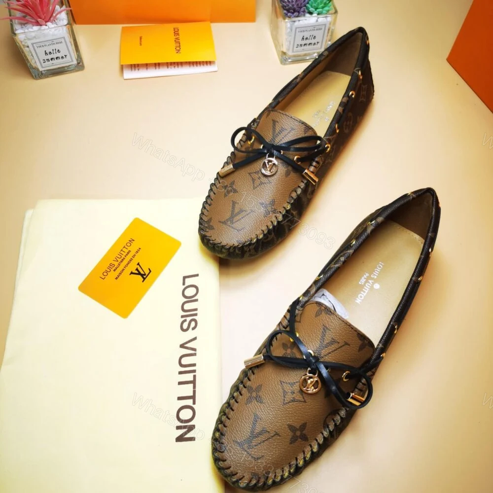 View 5 of Louis Vuitton Gloria Flat Loafers Brown 1ABV23