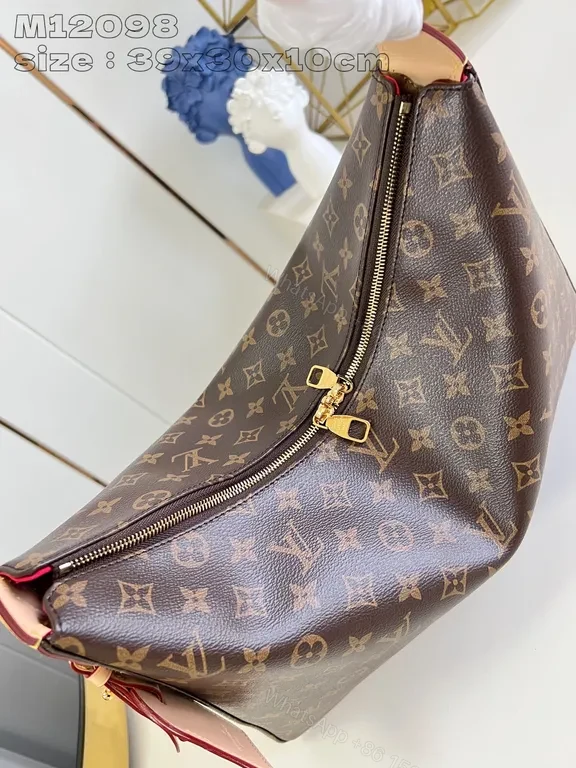 View 5 of Chic Monogram Canvas Shoulder Bag: Luxury Everyday Style