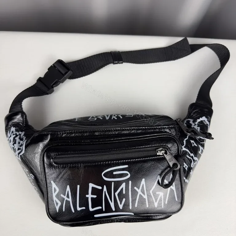View 3 of Balenciagaâ€‘Inspired Graffiti Belt Bag: Street Luxe