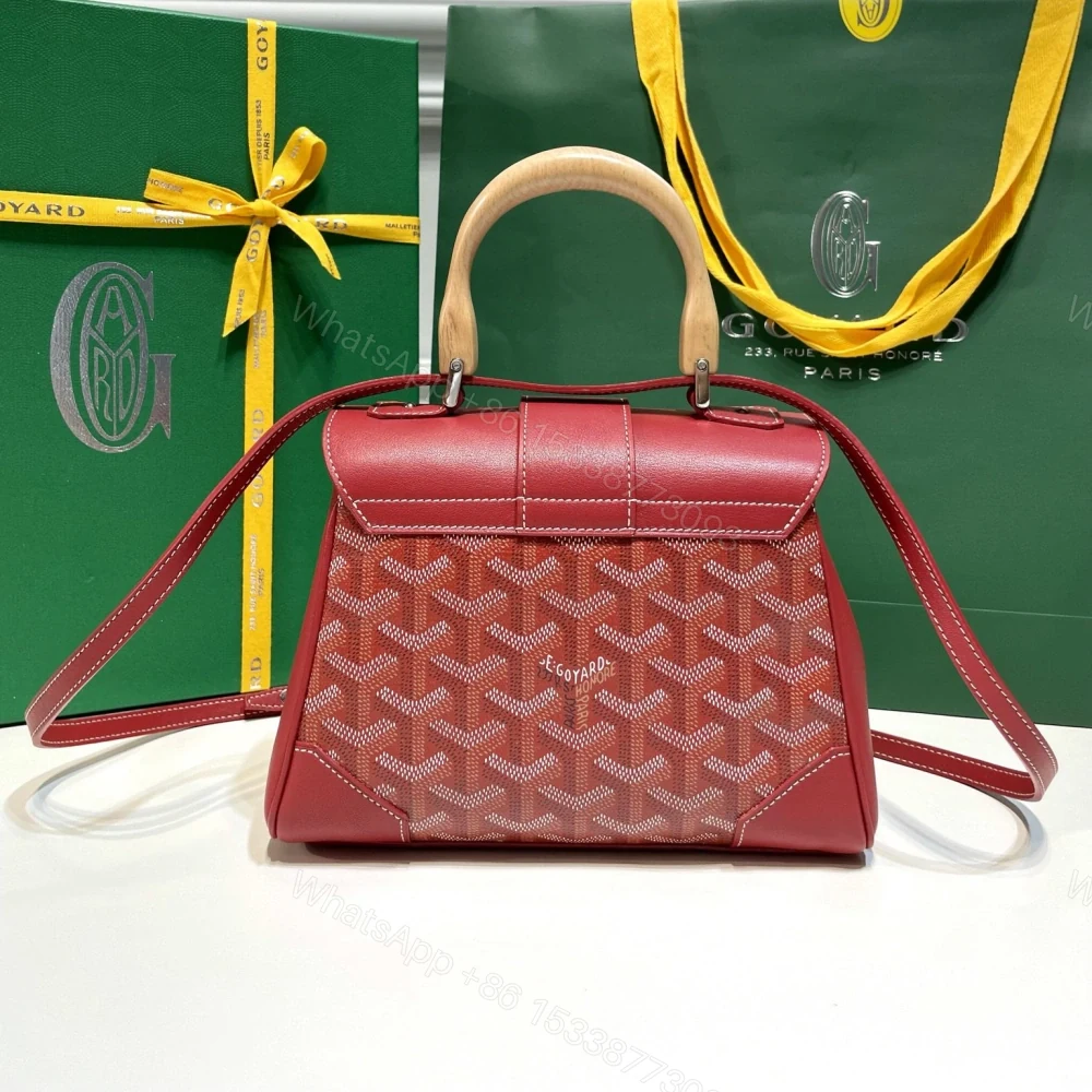 View 2 of 高仿Goyard*SAIGONY櫸木手柄單肩包紅色免檢版