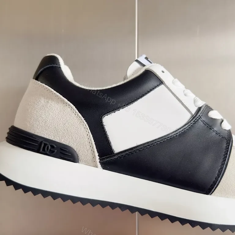 View 8 of Texture-Contrast High-Top Sneakers: Luxury Casual Streetwear (D&G)