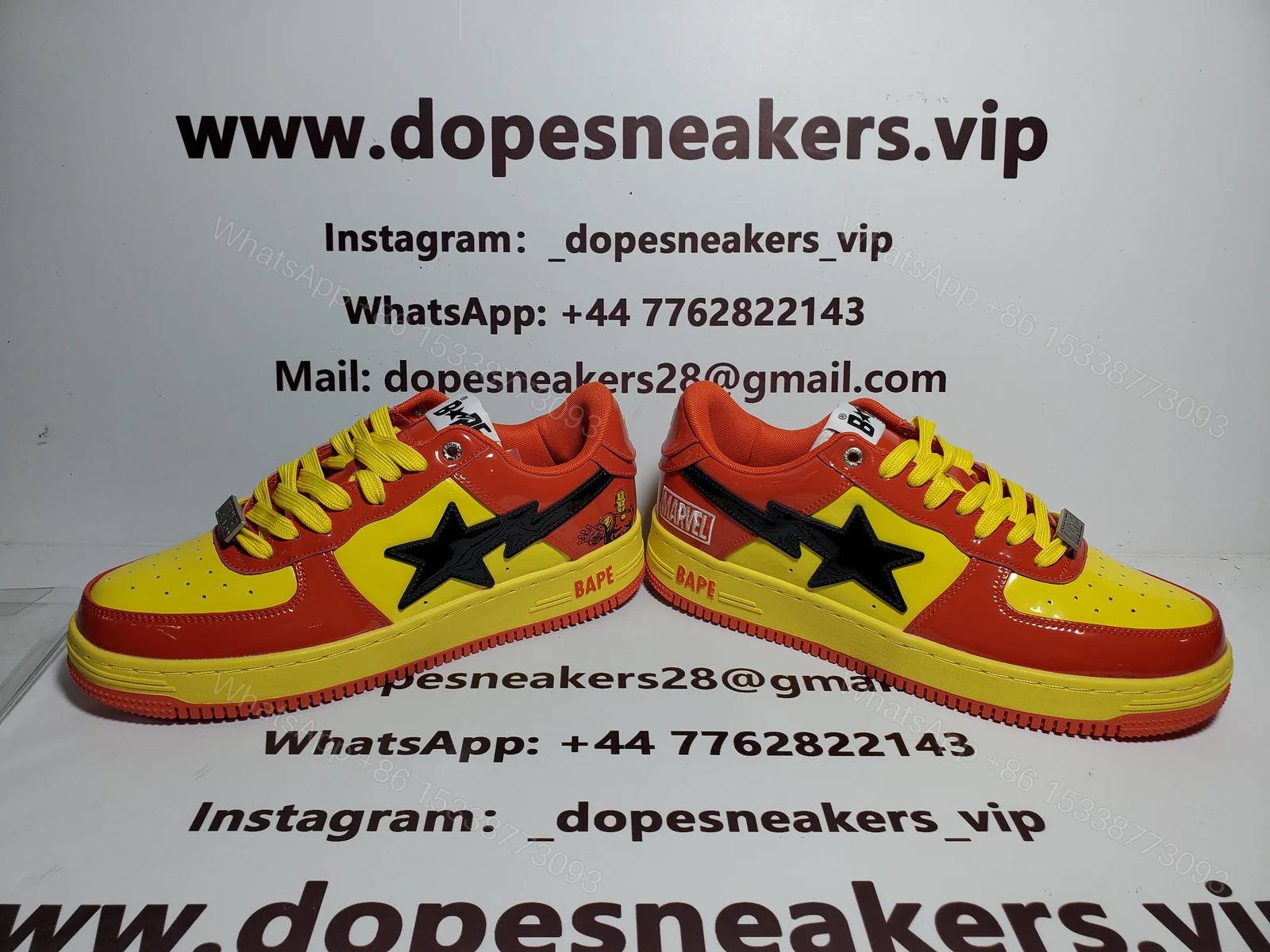View 3 of BAPE Marvel x Bapesta 'Iron Man' (2022)(BapeSta)