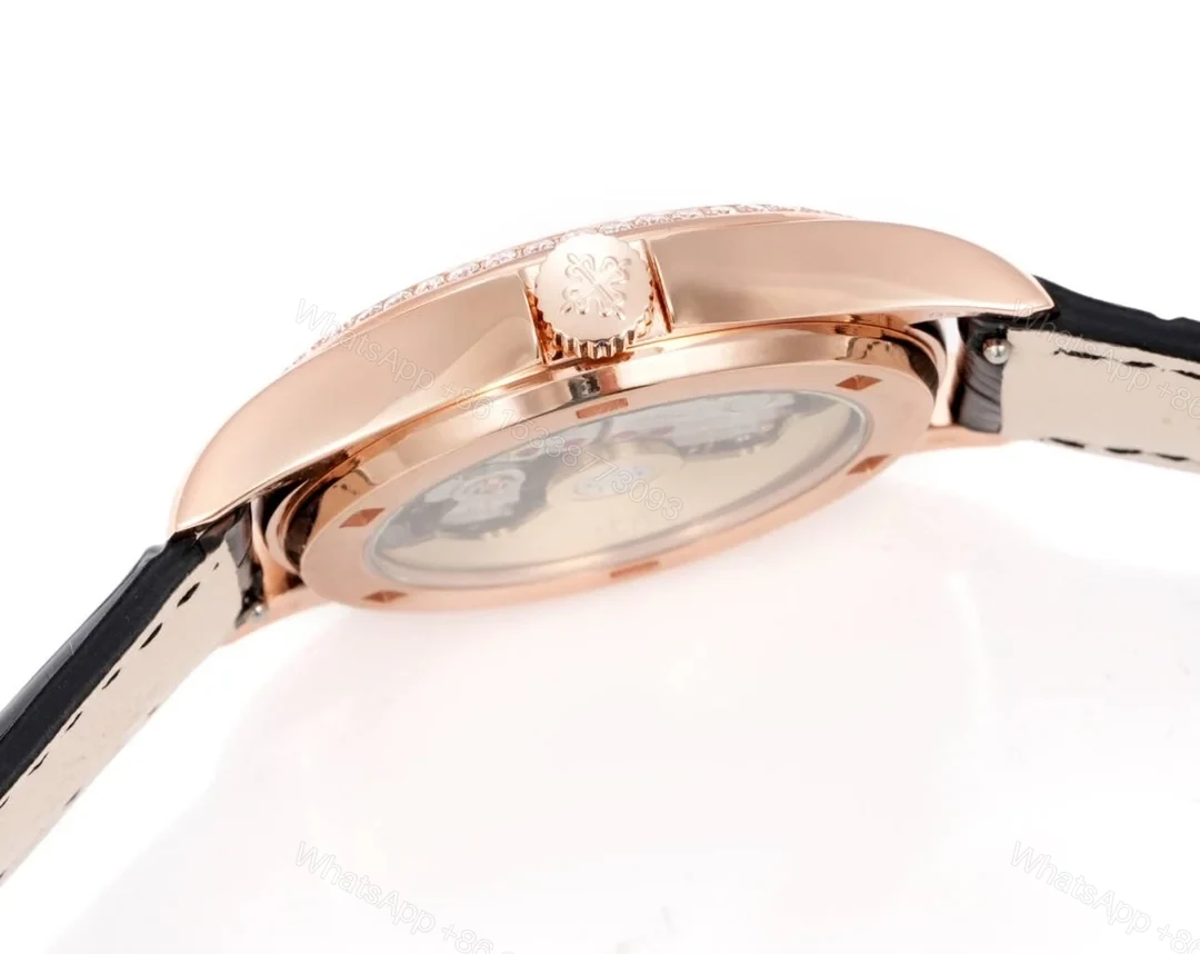 View 8 of Patek Philippe Calatrava 5127 Classic Thin Dress Watch 37mm Leather Strap Edition PP-5127-GR-CLASSIC-37