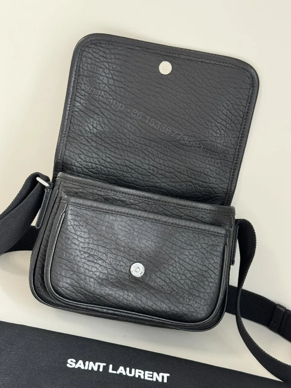 View 9 of Textured Leather Crossbody: Compact Luxury Everyday Bag