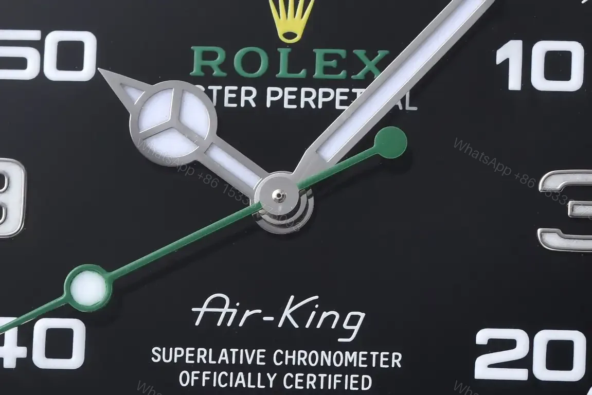 View 3 of Fake Rolex Air King Black Dial Best Oyster Bracelet 40MM ROLEX-AIRKING-BLK40