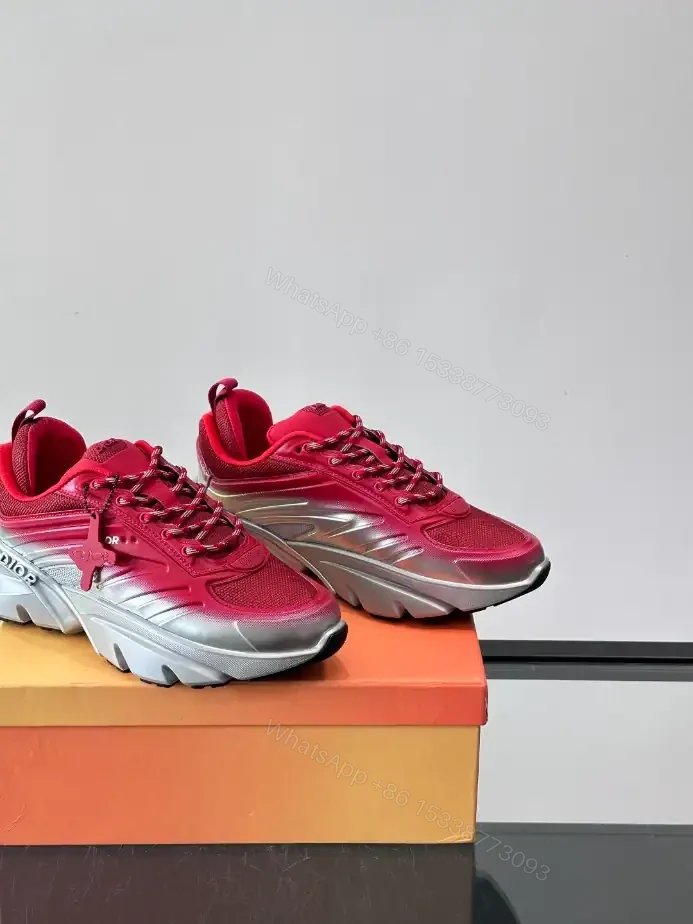 View 6 of DIOR B44 BLADE SNEAKERS GRADIENT RED AND SILVER-TONE – CD209