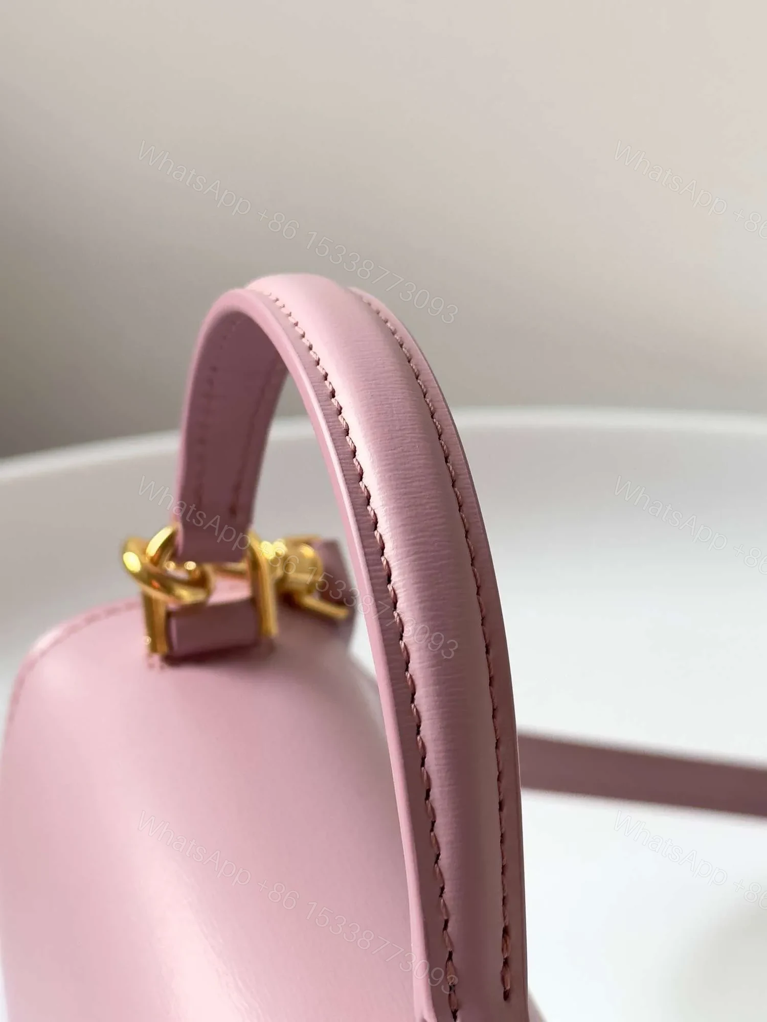 View 5 of Celine Mini Handle Crossbody Pink 15.5x11cm