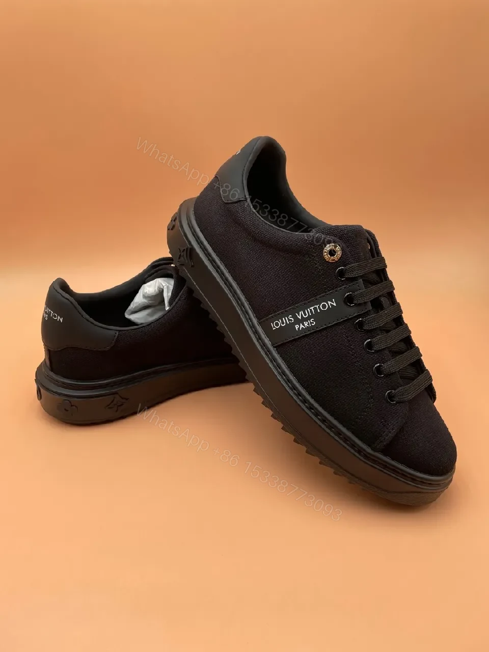 View 7 of Minimalist Black Tech-Sneaker with Luxe-Detail Comfort
