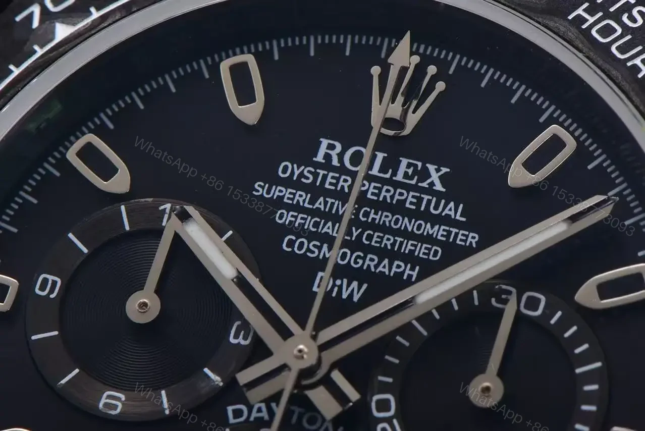 View 14 of Replica DiW Rolex Daytona Black & Gold Carbon