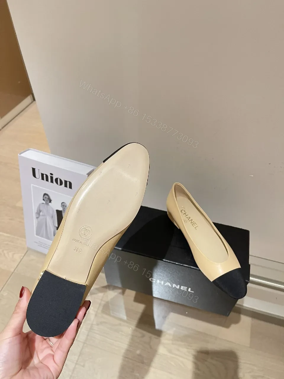 View 3 of Neutral Nude Cap-Toe Pumps: Luxe Everyday Sophistication