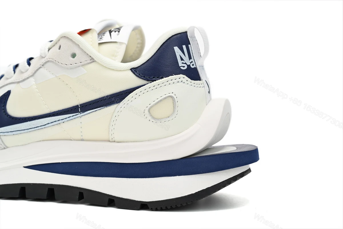 View 4 of Sacai x Nike VaporWaffle Sesame and Beige Blue DD1875-109