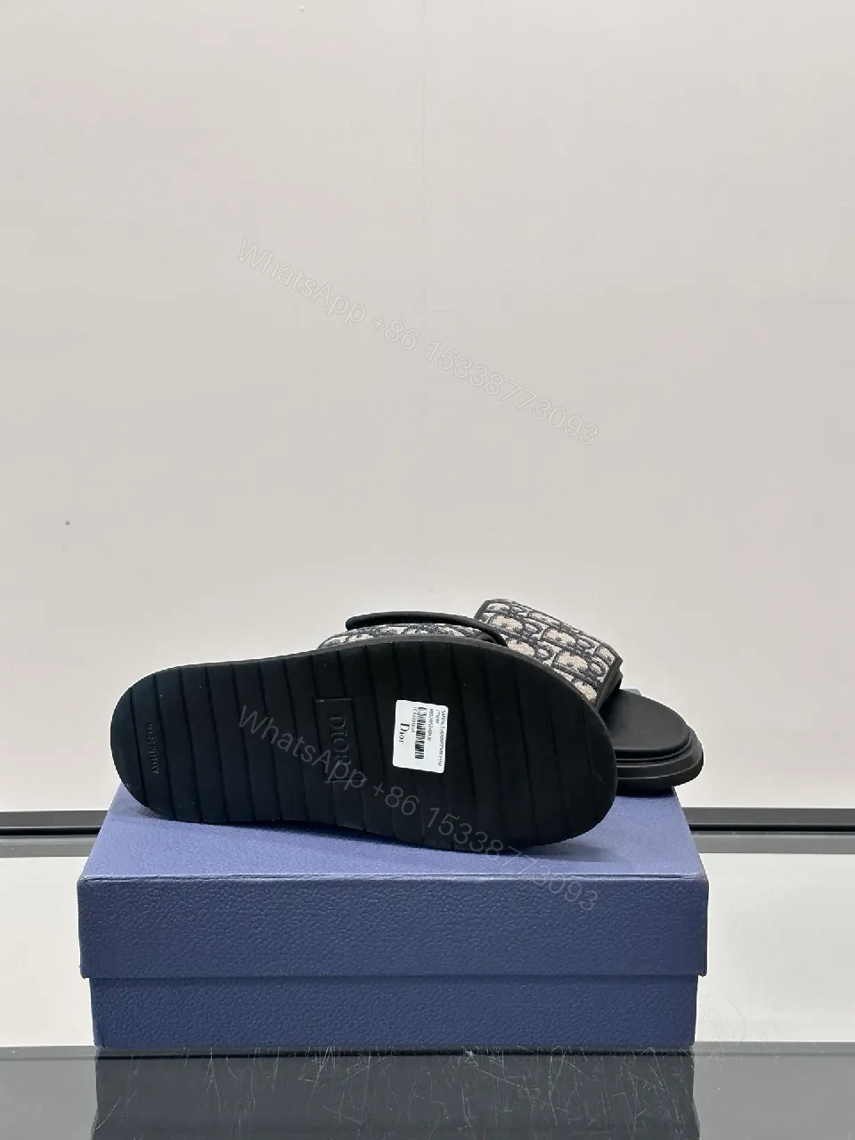 View 4 of Patterned Weave Slip-Ons: Luxe Comfort Slides