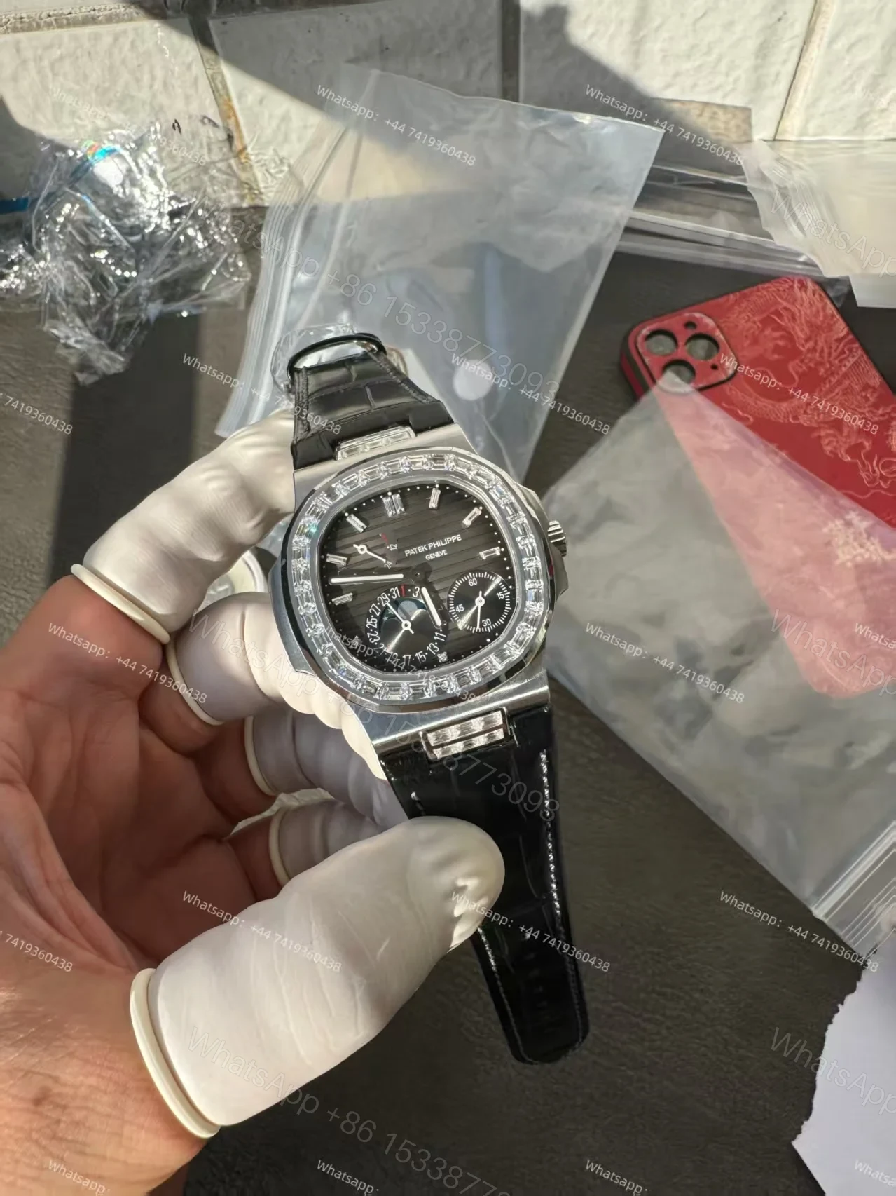 View 14 of Patek Philippe Super Clone Nautilus 5712G-001 Grey Dial Moon Phase 40MM