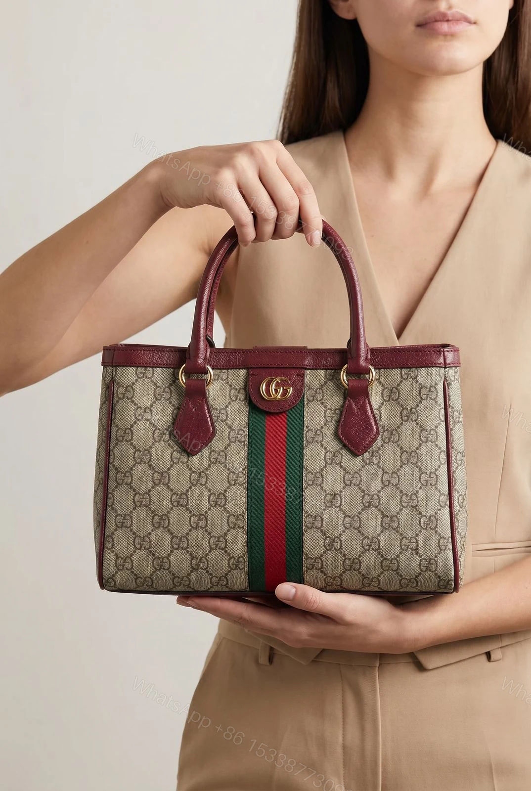 View 7 of Gucci Ophidia GG Medium Tote Bag First Copy | AAA+ Replica Designer Bag